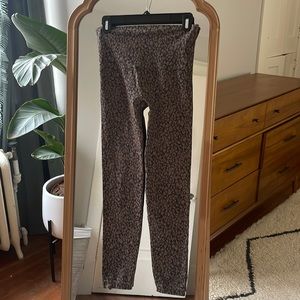 Spanx leopard leggings size large